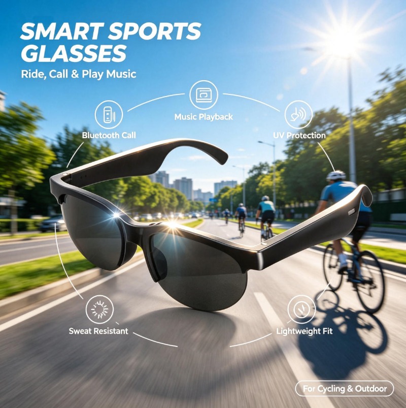 Smart Glasses Bluetooth Call M - Smart Glasses Lens ulasan dan harga