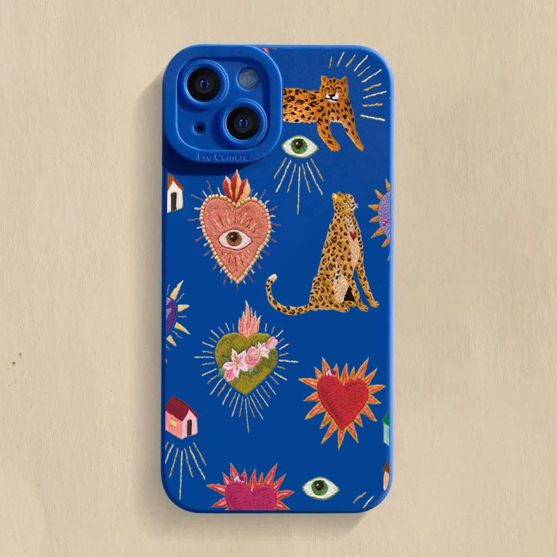 Floral Leopard Eyes Phone Case - Samsung Galaxy A55 ulasan dan harga