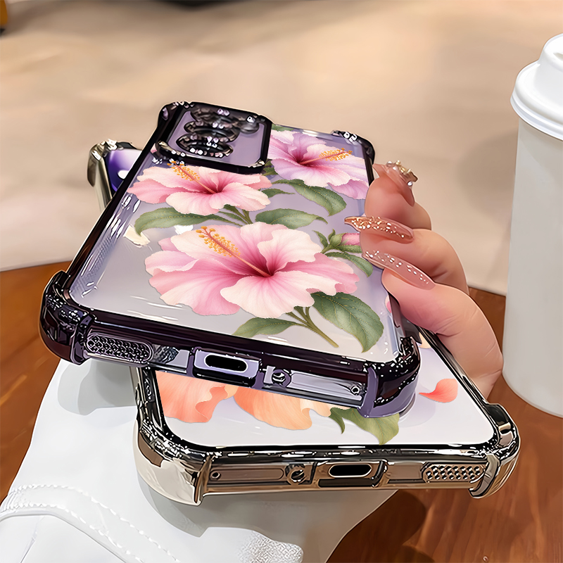 Pink Hibiscus Flowers Pattern  - Oppo Reno 12 ulasan dan harga