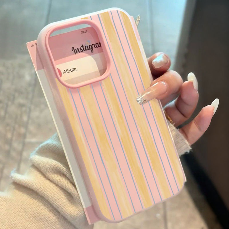 Stylish Yellow Striped Phone C - Samsung Galaxy A55 ulasan dan harga